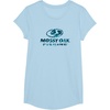 Mossy Oak Fishing Open Water Classic Blue Logo T-Shirt(Baby Blue)