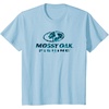 Mossy Oak Fishing Open Water Classic Blue Logo T-Shirt(Baby Blue)