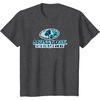 Mossy Oak Fishing Open Water Classic Blue Logo T-Shirt(Dark Heather Grey)