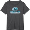 Mossy Oak Fishing Open Water Classic Blue Logo T-Shirt(Dark Heather Grey)