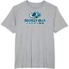 Mossy Oak Fishing Open Water Classic Blue Logo T-Shirt(Heather Grey)