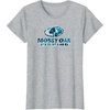Mossy Oak Fishing Open Water Classic Blue Logo T-Shirt(Heather Grey)