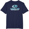 Mossy Oak Fishing Open Water Classic Blue Logo T-Shirt(Navy Blue)