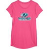 Mossy Oak Fishing Open Water Classic Blue Logo T-Shirt(Pink Heather)