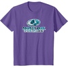 Mossy Oak Fishing Open Water Classic Blue Logo T-Shirt(Purple Heather)