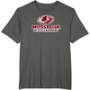 Mossy Oak Fishing Open Water Classic Red Logo T-Shirt(Asphalt Grey)