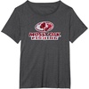 Mossy Oak Fishing Open Water Classic Red Logo T-Shirt(Dark Heather Grey)