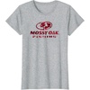 Mossy Oak Fishing Open Water Classic Red Logo T-Shirt(Heather Grey)