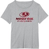 Mossy Oak Fishing Open Water Classic Red Logo T-Shirt(Heather Grey)