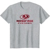 Mossy Oak Fishing Open Water Classic Red Logo T-Shirt(Heather Grey)