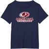 Mossy Oak Fishing Open Water Classic Red Logo T-Shirt(Navy Blue)