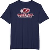 Mossy Oak Fishing Open Water Classic Red Logo T-Shirt(Navy Blue)
