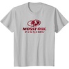 Mossy Oak Fishing Open Water Classic Red Logo T-Shirt(Silver Grey)
