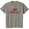 Mossy Oak Fishing Open Water Classic Red Logo T-Shirt(Slate Grey)