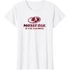 Mossy Oak Fishing Open Water Classic Red Logo T-Shirt(White)