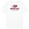 Mossy Oak Fishing Open Water Classic Red Logo T-Shirt(White)