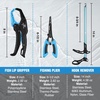Mossy Oak Fishing Tools Kit- Fishing Plier, Fish Lip Gripper, Multifunctional Fishing Hook Remover with Lanyards Sheath, Saltwater Resistant Fishing Accessories & Equipment, Fishing Gifts for Men(3pc fishing tool kit)