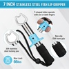 Mossy Oak Fishing Tools Kit- Fishing Plier, Fish Lip Gripper, Multifunctional Fishing Hook Remover with Lanyards Sheath, Saltwater Resistant Fishing Accessories & Equipment, Fishing Gifts for Men(6pc fishing tool kit)