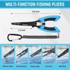 Mossy Oak Fishing Tools Kit- Fishing Plier, Fish Lip Gripper, Multifunctional Fishing Hook Remover with Lanyards Sheath, Saltwater Resistant Fishing Accessories & Equipment, Fishing Gifts for Men(2pc fishing tool kit)
