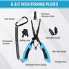 Mossy Oak Fishing Tools Kit- Fishing Plier, Fish Lip Gripper, Multifunctional Fishing Hook Remover with Lanyards Sheath, Saltwater Resistant Fishing Accessories & Equipment, Fishing Gifts for Men(2pc fishing tool kit)