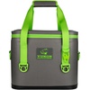 Yukon Outfitters Can Tech Cooler Bag, Durable TRU Welded Leakproof Insulated Outdoor Camping Boating Meal & Drink Lunchbox w/Airtight Zippers, Padded Carry Handle & Shoulder Strap(Charcoal/Green)