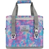 Yukon Outfitters Can Tech Cooler Bag, Durable TRU Welded Leakproof Insulated Outdoor Camping Boating Meal & Drink Lunchbox w/Airtight Zippers, Padded Carry Handle & Shoulder Strap(Shibori Tie Dye)