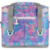 Yukon Outfitters Can Tech Cooler Bag, Durable TRU Welded Leakproof Insulated Outdoor Camping Boating Meal & Drink Lunchbox w/Airtight Zippers, Padded Carry Handle & Shoulder Strap(Shibori Tie Dye)