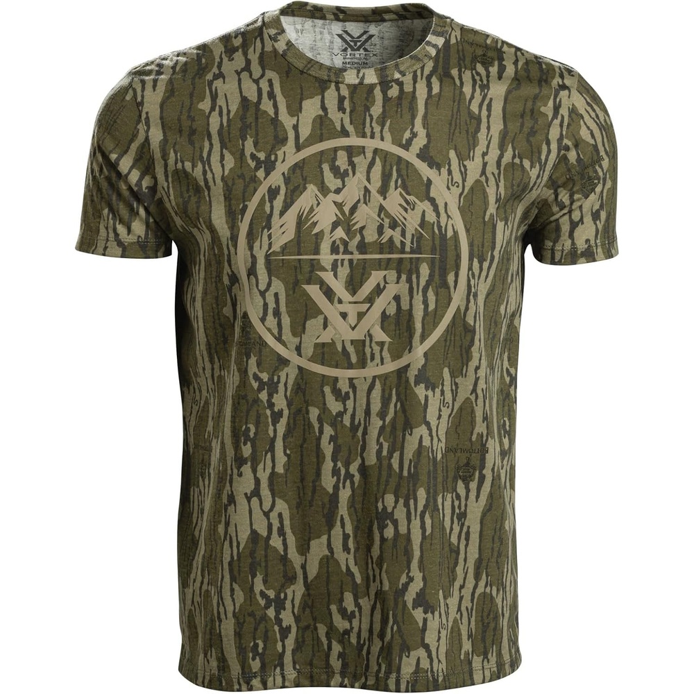 image:imageVortex x Mossy Oak Mens Three Peaks Short Sleeve TShirtsMossy Oak Bottomland