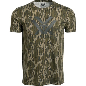 Vortex x Mossy Oak Men’s Core Logo Short Sleeve T-Shirts(Mossy Oak Bottomland Camo)