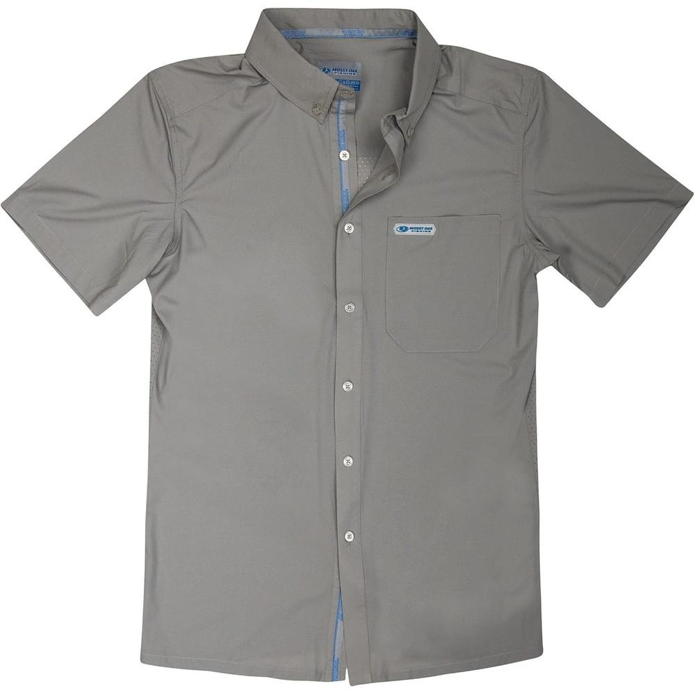 image:imageMossy Oak Mens Mens Fishing Shirts Short Sleeve InshoreCool Grey