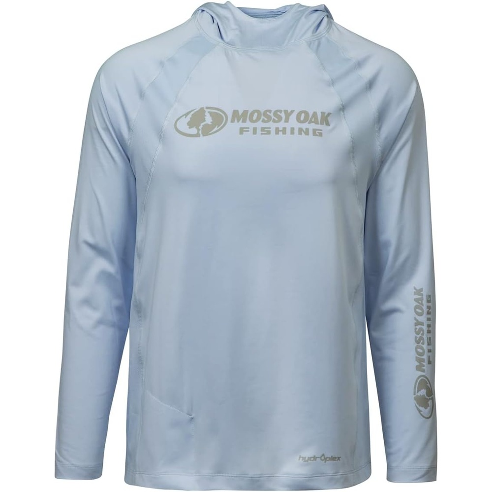 image:imageMossy Oak Mens Mens Lightweight Sun Hoodie Hooded Fishing ShirtsIllusion Blue21