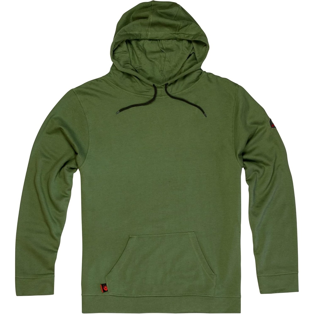 image:imageMossy Oak Mens Mens Workout Hoodies Gym Pullover Plain SweatshirtOlivine