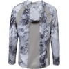 Mossy Oak Men’s Men’s Lightweight Sun Hoodie, Hooded Fishing Shirts(Hailstone)