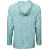 Mossy Oak Men’s Men’s Lightweight Sun Hoodie, Hooded Fishing Shirts(Iced Aqua21)