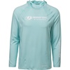 Mossy Oak Men’s Men’s Lightweight Sun Hoodie, Hooded Fishing Shirts(Iced Aqua21)