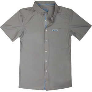 Mossy Oak Men’s Mens Fishing Shirts Short Sleeve Inshore(Cool Grey)