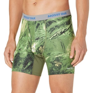 Mossy Oak Fishing Mens Boxer Briefs, Quick Dry & Anti Chafing Underwear(Confluence)