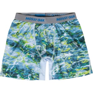 Mossy Oak Fishing Mens Boxer Briefs, Quick Dry & Anti Chafing Underwear(Yellowtail)
