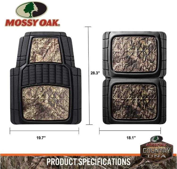 image:imageMossy Oak Camo Trimmable Floor Mats All Weather Protection Trim to Fit for Car SUV Van Trucks Official Licensed Product 4 PcsAll Weather Floor Mats