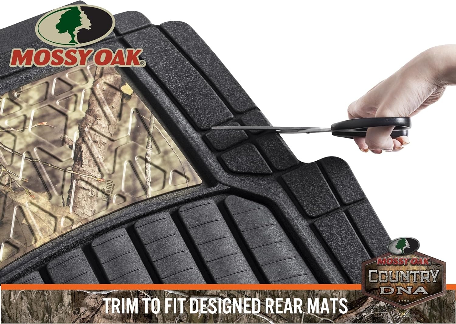 image:imageMossy Oak Camo Trimmable Floor Mats All Weather Protection Trim to Fit for Car SUV Van Trucks Official Licensed Product 4 PcsAll Weather Floor Mats