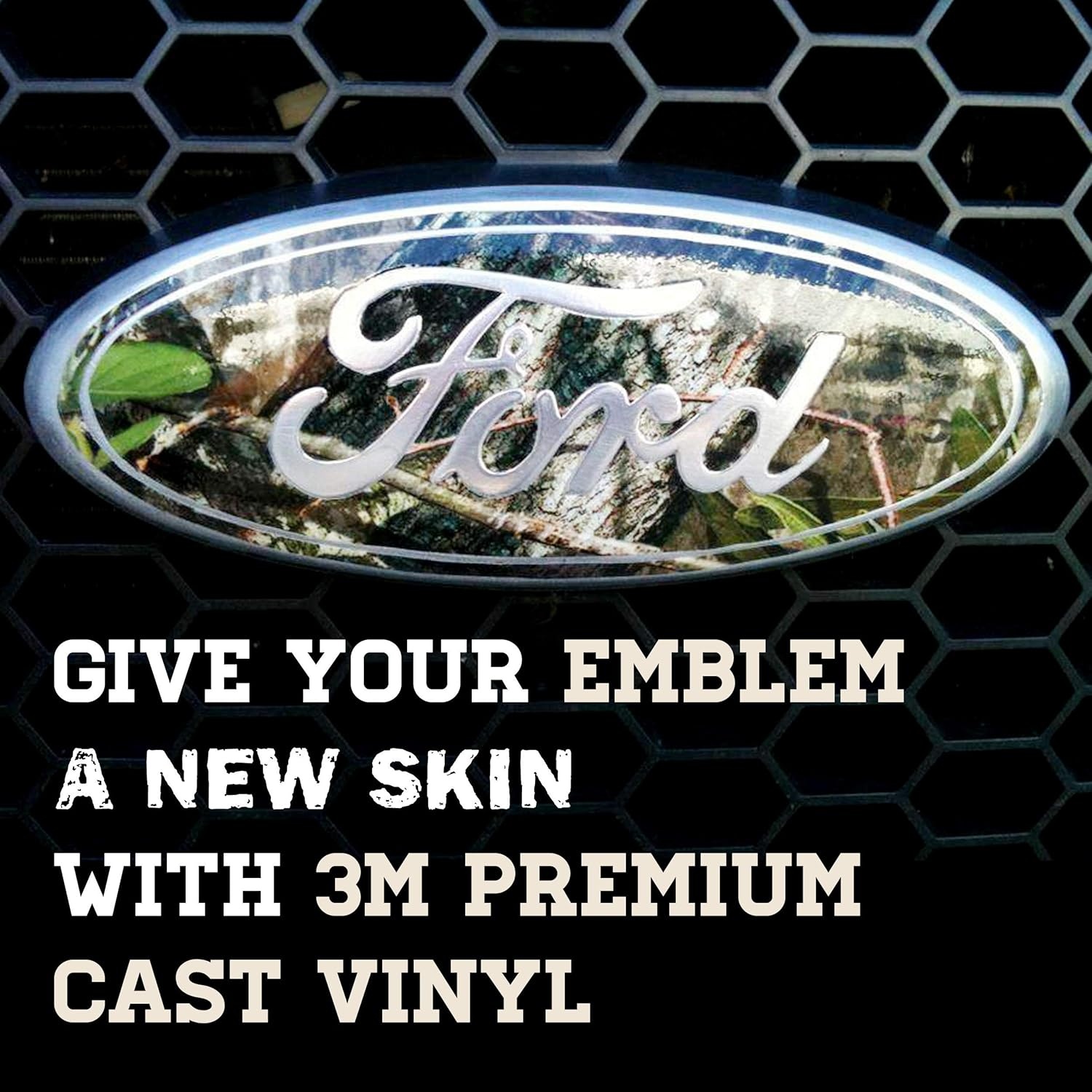 image:imageMossy Oak Graphics 14010BL Universal Bottomland Auto Emblem Skin Easy to Install Vinyl Wrap Fits Any Auto Emblem on Trucks Cars or SUVs