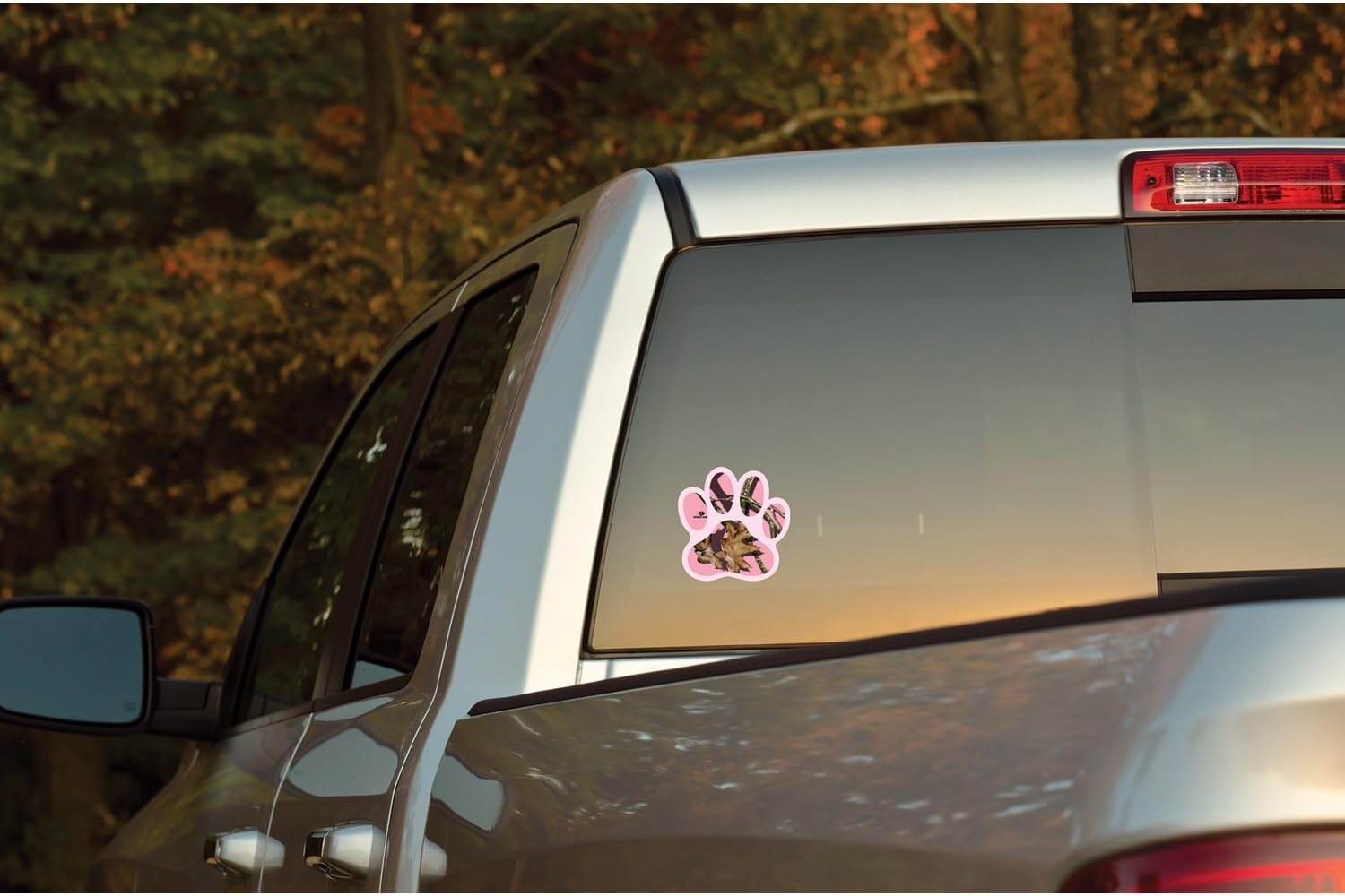 image:imageMossy Oak Graphics Animal Decal Easy to Install Nofade Cast Vinyl Hidef Matte Finish Paws Tracks Mallard PatternsPink Camo Dog Paw