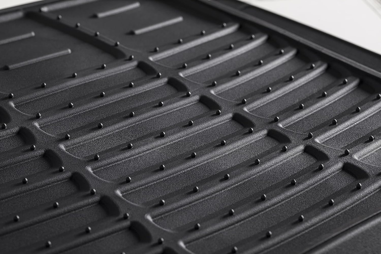 image:imageMossy Oak Heavy Duty Deep Dish Rubber Floor Mats Front and Rear Car Mats with AntiSlip Backing All Weather Protection Trim to Fit for Car SUV Van Trucks Beige Official Licensed ProductBlack