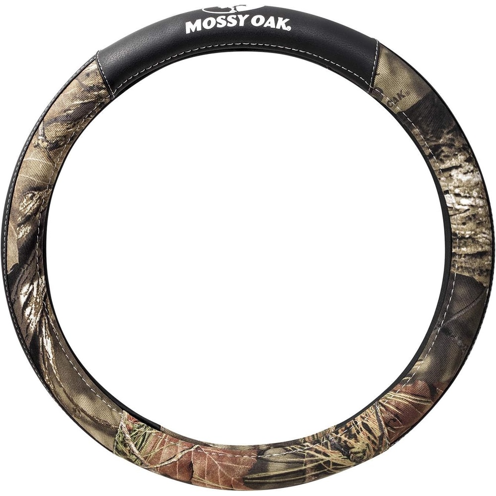 image:imageMossy Oak Camo Steering Wheel Cover Universal 15 inch Made with Premium PVC Leather and Cotton Fabric Official Licensed ProductCotton Steering Wheel Cover