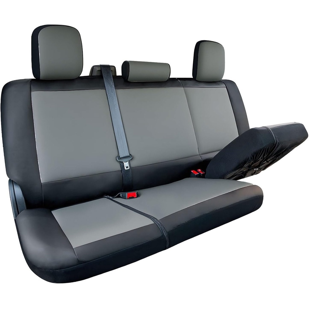 image:imageMossy Oak Heavy Duty Premium Truck Seat Covers for Front Seats Fits FullSize Truck SUV Padded Seat Cover with Bottom Wraparound Front amp Rear Storage PocketsFront Seat Protector Waterproof 2 pcTruck Rear Cover Grey