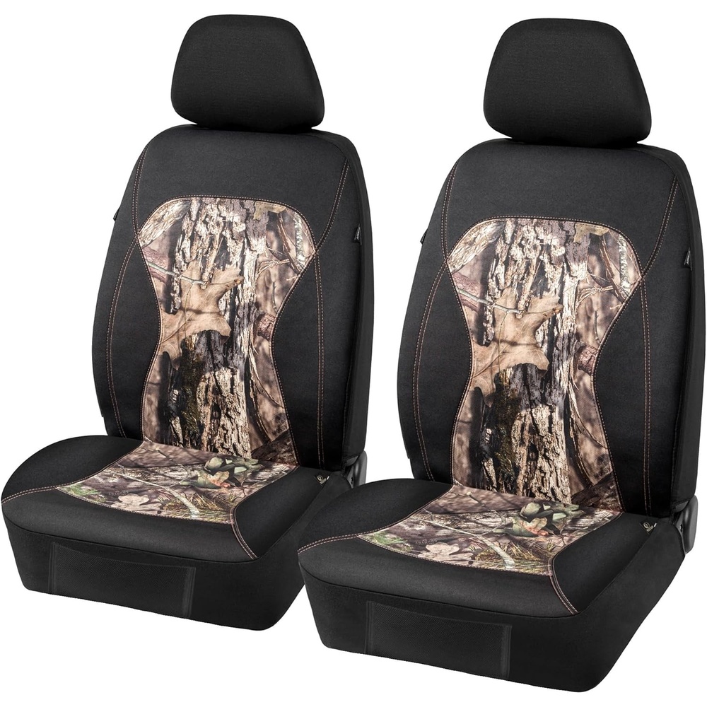 image:imageMossy Oak Low Back Camo Full Size Bench Seat Covers Universial Fit Fit Most Rear Seats Made with Premium RipStop Oxford Fabric Official Licensed ProductNeoprene Camo Low Back Front
