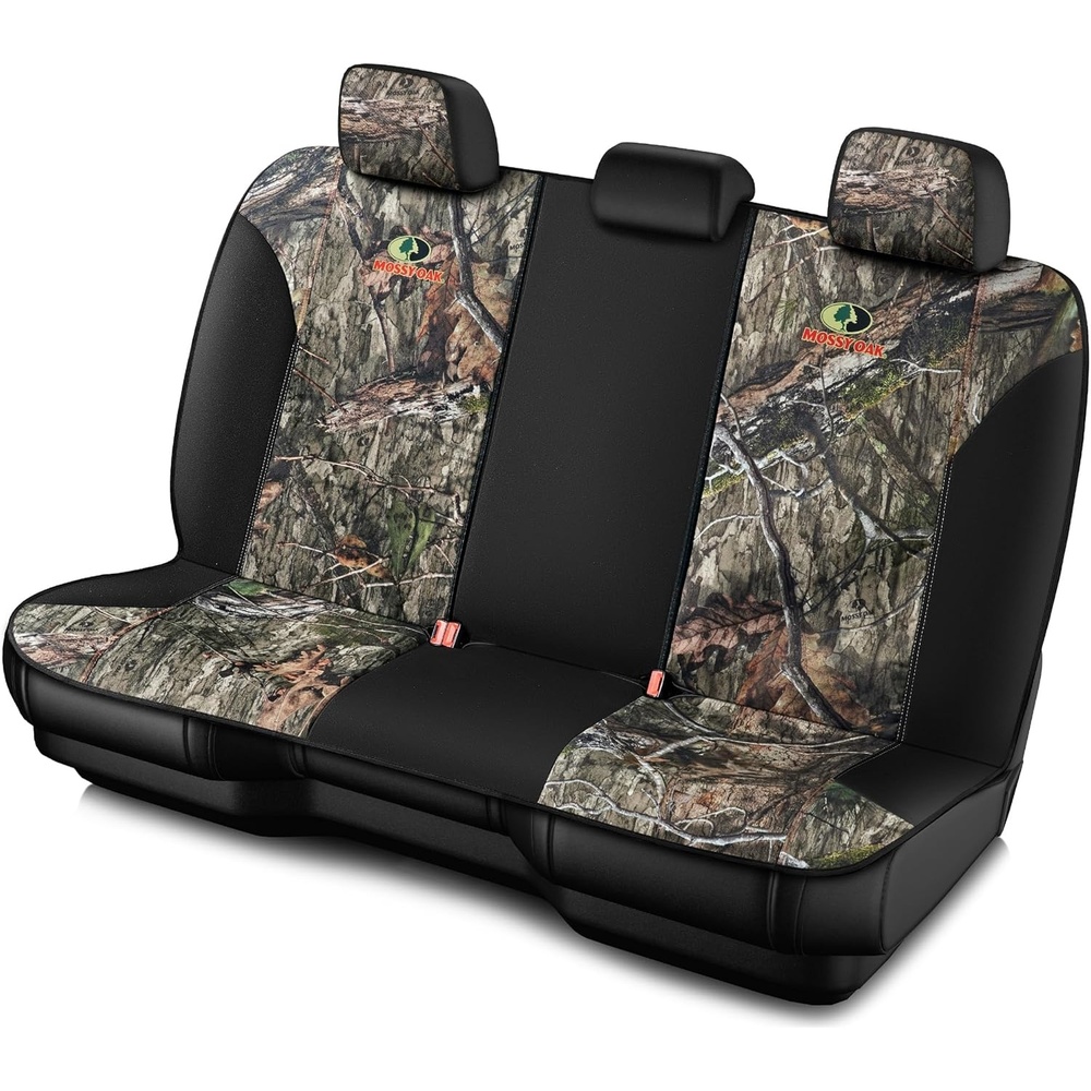 image:imageMossy Oak Low Back Camo Full Size Bench Seat Covers Universial Fit Fit Most Rear Seats Made with Premium RipStop Oxford Fabric Official Licensed ProductOxford Camo Low Back Rear