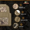 Mossy Oak Camo Trimmable Floor Mats – All Weather Protection – Trim to Fit for Car, SUV, Van, Trucks – Official Licensed Product (4 Pcs)(Beige)