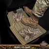 Mossy Oak Camo Trimmable Floor Mats – All Weather Protection – Trim to Fit for Car, SUV, Van, Trucks – Official Licensed Product (4 Pcs)(Beige)
