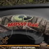 Mossy Oak Full Camo Steering Wheel Cover – Made from Premium Leather, Universal Fit for 14 1/2 to 15 inches – Official Licensed Product – Beige Color(GREEN)